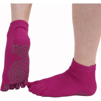 ToeToe JOGA trainer ABS protiskluzové prstové ponožky fuchsia