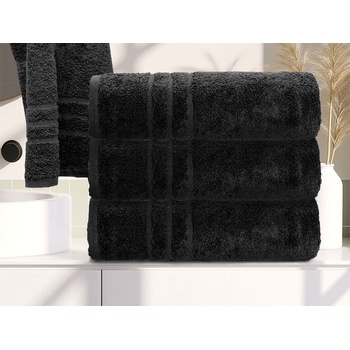 Textilomanie Osuška Classic čierna 140 x 70 cm