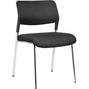 RFG Посетителски стол RFG Evo 4L M, текстил, метална основа, до 120 kg, черен, (4010100288)