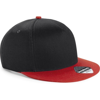 Beechfield B615 5 panelová black bright red