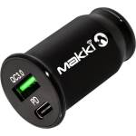 Makki зарядно за кола Fast Charger Car - Type-C + USB QC3.0 20W - MAKKI-CC20W02-BK (MAKKI-CC20W02-BK) - Allstore