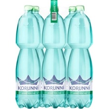 Korunní Jemně perlivá přírodní minerální voda multipack 6 x 1500 ml