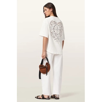 AllSaints уголемена тениска дамска от памук ESME (W131JE)