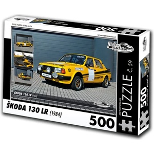 Retro cars - Puzzle Škoda 130 LR (1984) - 500 piese