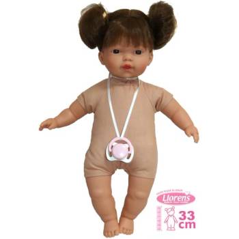 Llorens 331V VERA - реалистична кукла със звуци и меко текстилно тяло - 33 см