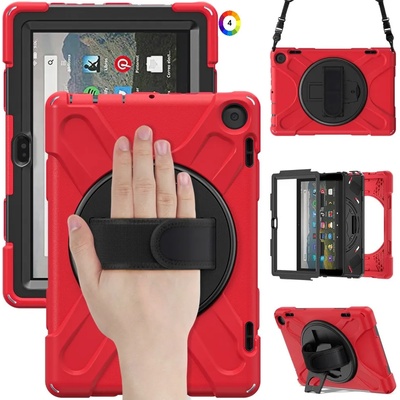 Amazon Fire HD 8 (2022) 360° Swivel Kickstand Удароустойчив Калъф и Протектор