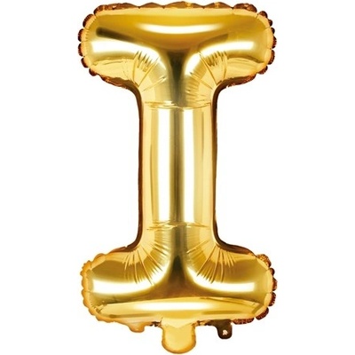 PartyDeco Fóliové písmeno I zlaté 35 cm
