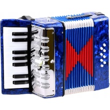 JOKO veľký detský akordeón harmonika pre deti zelený 23 cm x 23 cm