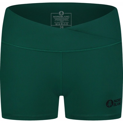 Nordblanc Dámské fitness šortky NBSPL8038 ZELENÁ