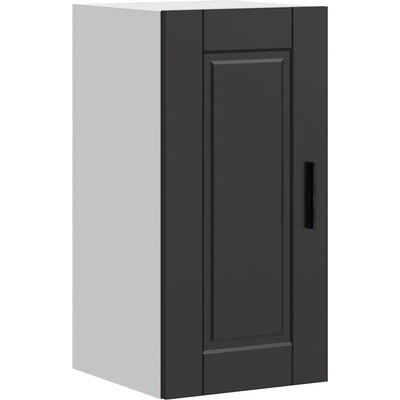 vidaXL Кухненски стенен шкаф Porto, черен, инженерно дърво (854018)