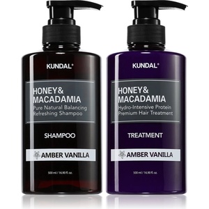 KUNDAL Honey & Macadamia Amber Vanilla комплект за суха и увредена коса