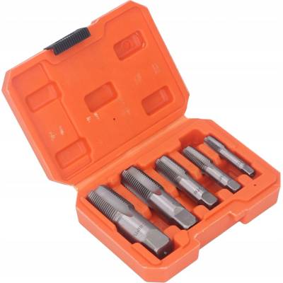 žiadna značka 5-dielna sada závitníkov NPT na rúry, vrátane 3/4, 1/2, 3/8, 1"