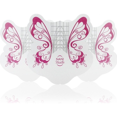 NANI šablóny na nechty Butterfly Long 100 ks