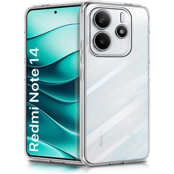 Xiaomi Силиконов кейс Armor Anti Shock за Xiaomi Redmi Note 14 5G, Защита около камерите, Прозрачен (3702)