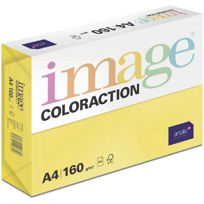 Image Coloraction Papír barevný A4/250/160g Sevilla-sytá žlutá 25 bal