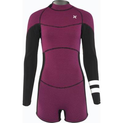 Dámský Hurley Advant Shorty Texture 2/2 mm Springsuit raspberry
