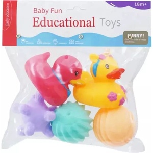 Manyuk Toys Комплект за баня с патета - 5 броя, различни видове - на унгарски език (sg-2272)