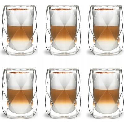 Vialli Design GEOSklenice na cappuccino 2 x 250 ml
