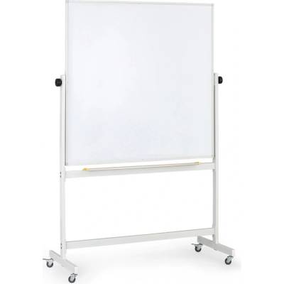 B2B Partner Mobilní otočná magnetická tabule, lakovaný povrch, 1200 x 1200 mm