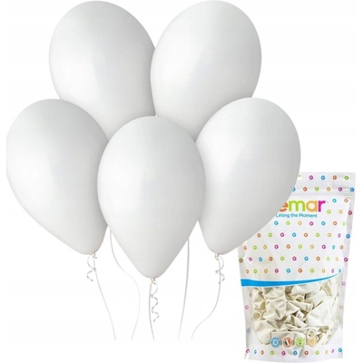 Pastelové balóny biele svadba, sväté prijímanie, hostina, krst Gemar G120 33 cm