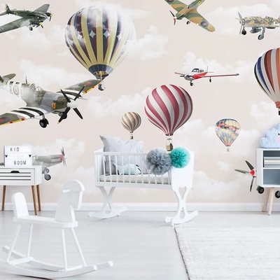 Art Gift Decor Фототапет Самолети и балони
