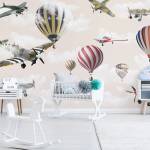 Art Gift Decor Фототапет Самолети и балони