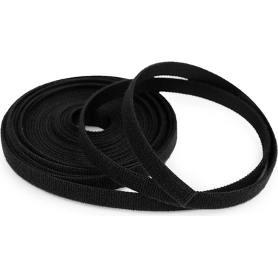 Prima-obchod Suchý zip šíře 10 mm oboustranný pro domácnost a zahradu, barva 3 černá