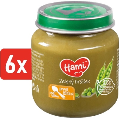 Hami Zelený hrášek 6 x 125 g