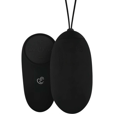 EasyToys - nositelné akumulátorové, vodotěsné, rádiové vibrační vajíčko černé