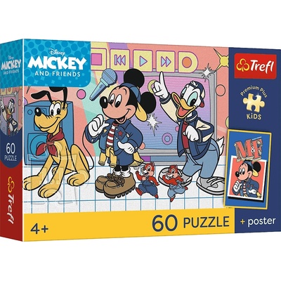 TREFL Premium Plus Kids Mickey Mouse Tím 60 dielov