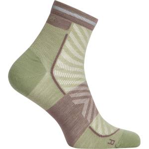 Icebreaker Мъжки чорапи за бягане Icebreaker Merino Run+ Ultralight Mini Running socks - Lichen / Porcini - размер 44, 5-46, 5 (EU) (201-8164-0513)