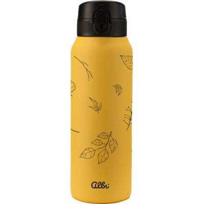 Albi termoláhev Floral 680 ml Žlutá Černá