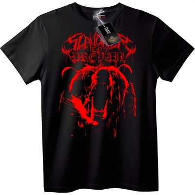 NOONEBRAND Тениска Червен Мечок Брат - 6XL, Black