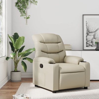 vidaXL 374134 Polohovací krémové umělá kůže