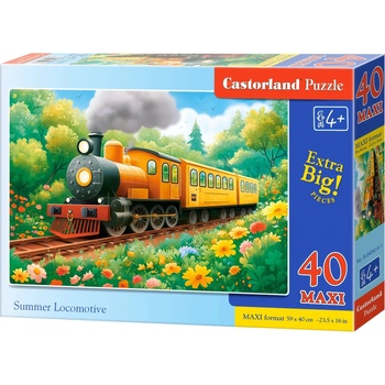 Castorland Пъзел Castorland от 40 XXL части - Летен локомотив (B-040414)