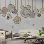 Art Gift Decor Фототапет Златни кръгове