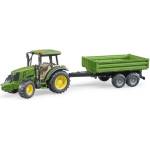 BRUDER 02108 Трактор John Deere 5115 M с ремарке (02108)