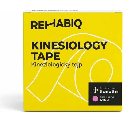 Rehabiq Kinesiology Tape růžová 5 cm × 5 m