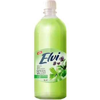 Elvi Течен сапун, билкови листа, 1 L, зелен