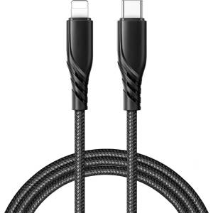 Xmart Кабел Xmart Greased Series Lightning към Type-C PD, 1.2 м, Черен (12407)