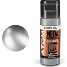 AMMO by MIG Jimenez ATOM METALLIC COLOR Steel 20ml