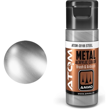 AMMO by MIG Jimenez ATOM METALLIC COLOR Steel 20ml