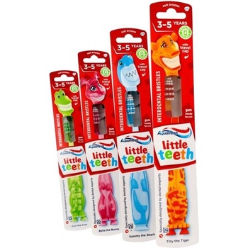 Image 1 of Aquafresh Детска четка за зъби с капаче Aquafresh - Little Teeth, 3-5 г (19402)