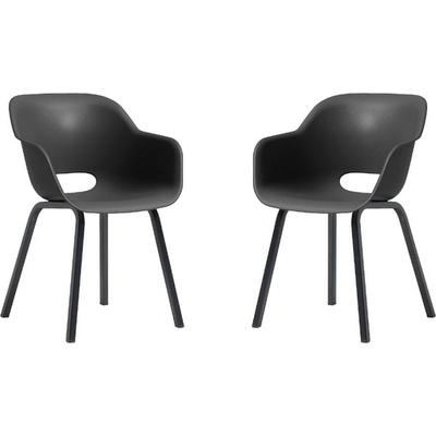 Keter Noa cup grafitové, kovové nohy, 2 ks 260029