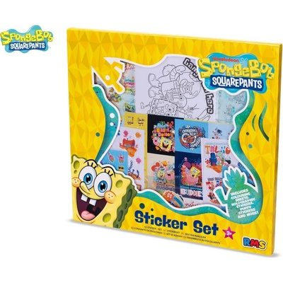 Spongebob sada nálepiek v krabičke