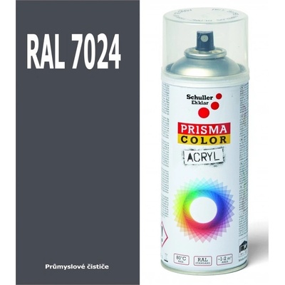 Schuller Ehklar Sprej šedý lesklý 400ml, odstín RAL 7024 barva grafitově šedá lesklá, barvy ve spreji PRISMA COLOR 91034