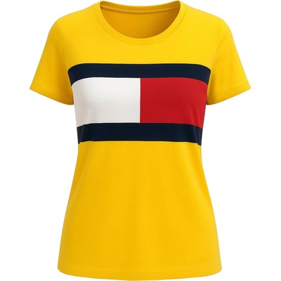 Tommy Hilfiger dámské tričko Essential Logo crwe yellow