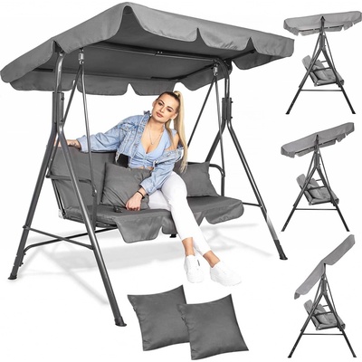 SPRINGOS GRACE 3-místná šedá – Zboží Dáma SPRINGOS GRACE 3-místná šedá – Zboží Dáma