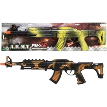 Toi-Toys dětská útočná puška AK 47 se světlem a zvukem 62 cm černo zelená