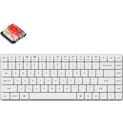 Keychron K3 Pro White QMK/VIA Gateron Low Profile Red Switch (K3P-P1)